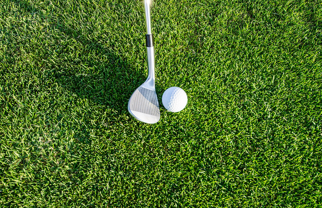 Worlds most comfy golf polo displayed on the course focusing on winning the round with mental focus from an extremely comfortable Easy Eagle golf polo shirt.