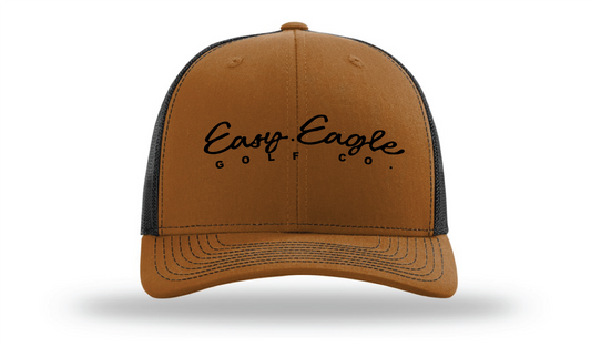 Eagle Mid-Profile Hat - Caramel Brown & Black